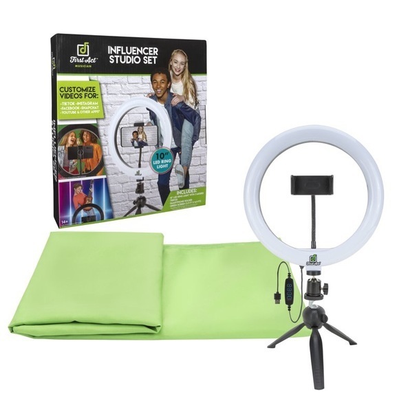 NIB First Act Discovery Influencer Desktop Ring Light Kit Accessory‎ Set - Picture 2 of 4